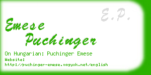 emese puchinger business card